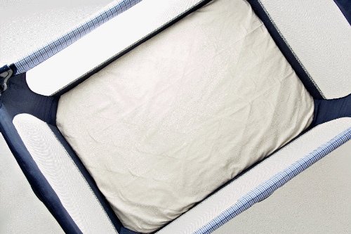 Buy Low Price Clouds and Stars PortaBaby Cotton Play Yard Sheet, Ecru PCS-586