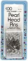 Pearl Head Pins-Size 24 100/Pkg