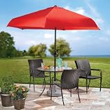 Brylane Home Resin Wicker Glass Table, 28Hx42Wx42D (BROWN,0)