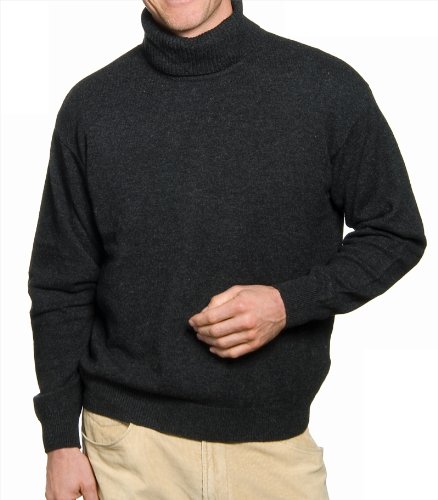 Mens Lambswool Polo Neck Jumper