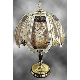 Tiger and Cub 23 Touch Lamp ET-TI3 Select Base Finish: Pewter from Lava Lamps