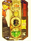 BAKUGAN GUNDALIAN INVADERS BAKUTRIAD GREEN KRAKIX BLACK HAKAPOID AND GRAY ARANAUT