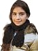 Handmade Pure Alpaca Natural Fiber Scarf for Girls - Warm Chocolate in Winter (100% Crocheted By Hand)