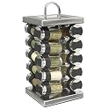 Old Thompson Revolving Stainless 20 Jar Spice Rack