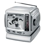 Coby CX-TV1 5 Black-and-White TV with AM/FM Tuner