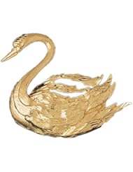 Dazzlers Solid 14k Gold Swan Charm Pendant Available in three colors from jewelsberry (weights: 13.1 grams only)