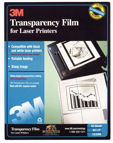 3M Transparency Film for Laser Printers (CG3300)