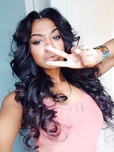 Fashion Wave Brazilian Virgin Hair Silk Base Wigs with Baby Hair Human Hair 4x4 Silk Top Full Lace Wigs for Black Woman (18inch, 4"*4"silk top lace front wig)