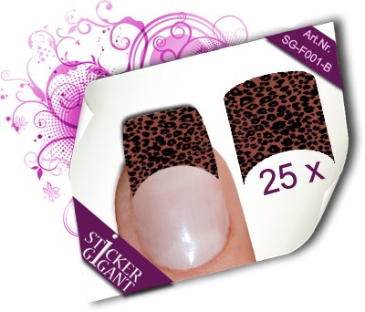 French Tattoo Sticker - Animalprint Leopard - braun Preisvergleich
