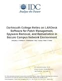 Dartmouth College Relies on LANDesk Software for Patch Management, Spyware Removal, and Remediation in Secure Campus Network Environment
