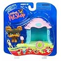 Littlest Pet Shop Pets On The Go Figure Yorki in Doghouse