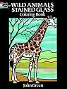 Wild Animals Stained Glass Coloring Book