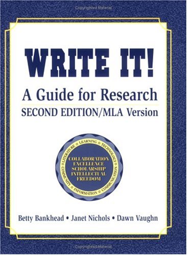 Write It!: A Guide for Research