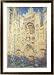 Rouen Cathedral in the Afternoon Styles Framed Art Poster Print by Claude Monet, 32x45