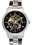 Daybird - Montre Homme - Automatique - Acier inoxydable - Automatique cadran noir avec bracelet en ac