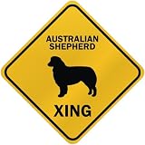 ONLY  AUSTRALIAN SHEPHERD XING  CROSSING SIGN DOG