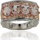 Michael Valitutti 14K White & Pink Gold Morganite & Diamond Ring