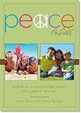 IMAGE OF Peace On Earth Green Digital Photo Cards