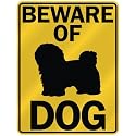 BEWARE OF " HAVANESE " PARKING SIGN DOG