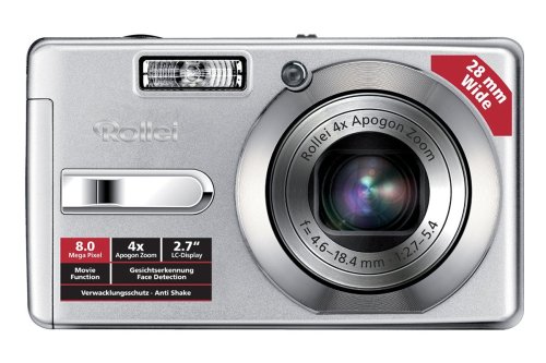 Rollei RCP-8427XW Digitalkamera (8 Megapixel, 4-fach opt. Zoom, 2,7