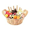 Basket with Various Sweets and the Cookies, Isolated - 24"W x 18"H - Peel and Stick Wall Decal by Wallmonkeys Big Save