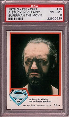 1978 O-PEE-CHEE SUPERMAN THE MOVIE #15 A STUDY POP 1 PSA 8 N1682993-529