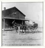 Historic Print (M): S.B. Reed and Capt. Davis at engineer's office