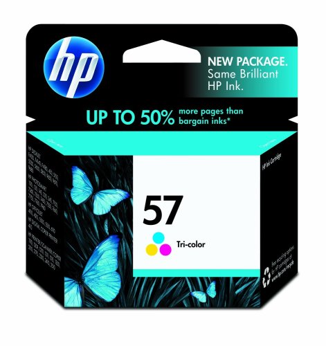 HP 57 Tri-Color Ink Cartridge in Retail Packaging