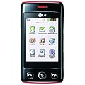 LG T300 Cookie Lite Handy(Ohne Branding, 6,1 cm (2,4 Zoll) Display, Touchscreen, 1,3 Megapixel Kamera) schwarz/rot