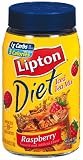 Lipton Instant Tea Mix, Diet Raspberry, 2.6-Ounce Jars (Pack of 6)