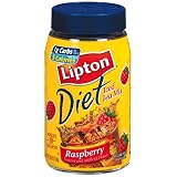Lipton Diet Instant Tea Mix, Raspberry, 2.6-Ounce Jars (Pack of 6)