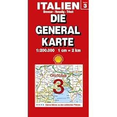 Die Generalkarten Italien, Bl.3, Brenner, Venedig, Triest (Marco Polo Regional Maps: Italy)
