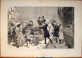 Nice Carnival France Battle Flowers Bouquet Print 1883