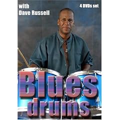 Blues drumming techniques and musicianship with Dave Russell 4 DVDs set