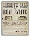 Historic Print (L): Sheriff's Sale of Real Estate