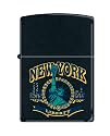 Zippo "New York Statue of Liberty-World Trade Center Towers" Black Matte Lighter, 2367