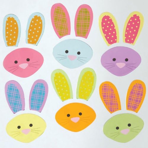 Design Ideas GelGems Easter Themed Gel Window Clings (Bunny Mixup, Small Bag)