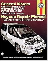 Haynes General Motors Chevrolet Lumina APV Oldsmobile Silhouette Pontiac Trams S[prt 1990 thru 1996