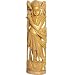 Wood Carving Lord Krishna Statues 15 x 4.5 inches
