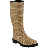NB9111 Women Dog Tooth Checks Rain Boots