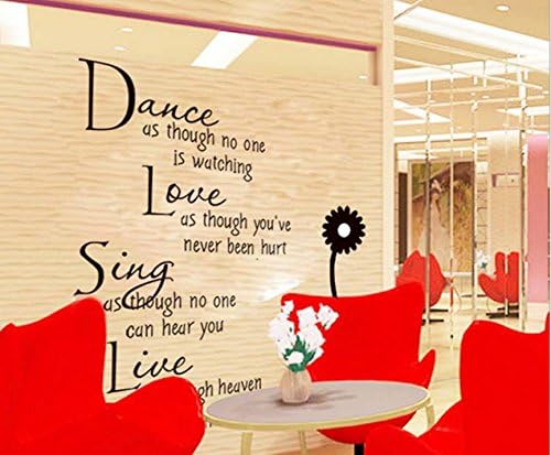 Cute Product Fashion Beautiful Dance Love Sing Live PVC Wall Stickers