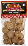 Todd's Incorporated Vanilla Creme Cookies, 3-Ounce Bags (Pack of 24)