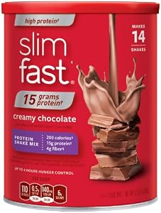 SlimFast 3.2.1. Plan, High Protein, Creamy Chocolate Shake Mix, 12.83 Ounce (Pack of 3)
