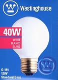40 watt 120 volt G19.5 Medium Screw (E26) Base Westinghouse Light Bulb