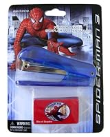 Marvel SpiderMan Stapler -Themed Stapler Set - School Supplies