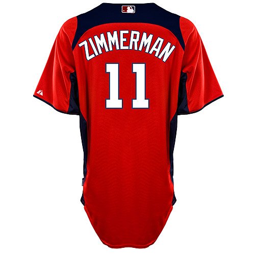 Washington Nationals Authentic Ryan Zimmerman 2011 Cool Base BP Jersey