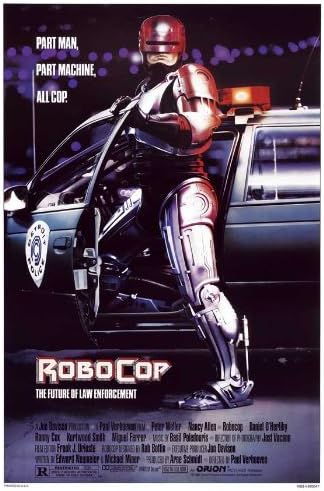 Unframed canvas prit poster Robocop Credits Movie 24x36inch(60x90cm)