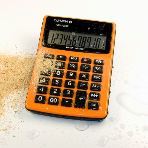 Olympia Tischrechner Modell LCD 1000 P Staub- und Spritzwassschutz, Farbe orange Preisvergleich