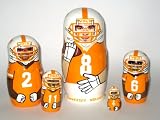 Tennessee volunteers* NCAA College Football or any team Russian Nesting doll 5 pcs / 6 in * ncaa.TN.vol
