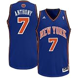 NBA adidas Carmelo Anthony New York Knicks Youth Revolution 30 Twill Replica Jersey - Royal Blue (Medium)